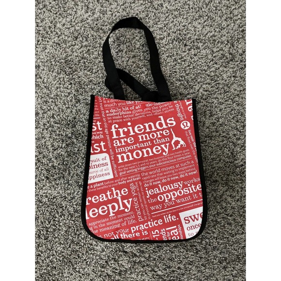 Lululemon Reusable Friends Mantra Small Snap Tote Bag - Picture 6 of 7